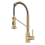 Bolden Commercial Style 2-Function Single Handle Pull Down Kitchen Faucet in Gold