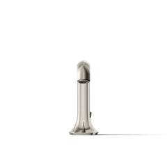 Occasion Sink Spout with Straight Design Bathroom Faucet with Drain Assembly in Vibrant Polished Nickel | product photo