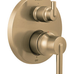 Trinsic 14 Series 3-Setting Shower Handle Diverter Trim Kit, Integrated Diverter Valve Trim Kit in Champagne Bronze | product photo