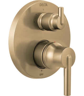 Trinsic 14 Series 3-Setting Shower Handle Diverter Trim Kit, Integrated Diverter Valve Trim Kit in Champagne Bronze
