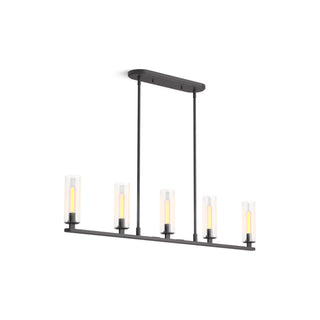 Crue 45 In. Linear Chandelier in Matte Black