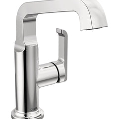 Tetra Single Hole Bathroom Faucet, Single Handle Bathroom Sink Faucet with Drain Assembly in Chrome | product photo