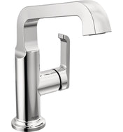 Tetra Single Hole Bathroom Faucet, Single Handle Bathroom Sink Faucet with Drain Assembly in Chrome