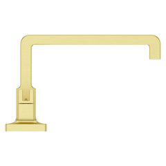 Verve 2-Handle 8 in. to 15 in. Widespread Bathroom Faucet without Handles with Ribbon Spout in Brushed Gold | product photo