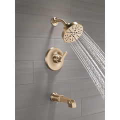 Tetra Bathtub Faucet Trim Kit, Bathtub Faucet Set, Shower Head and Handle Set, Bathtub Kit in Champagne Bronze | product photo