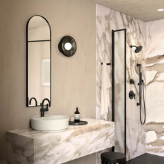 Cia Shower Faucet Trim Kit with Immersion in Matte Black | product photo