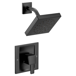 90 Degree Posi-Temp Shower Trim Kit, Valve Required in Matte Black