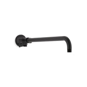 Wall-Mount Rainhead Arm with 2-Way Diverter in Matte Black