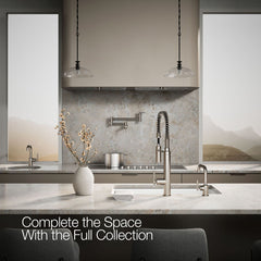 Kohler Purist Beverage Faucet in Vibrant Stainless | product photo