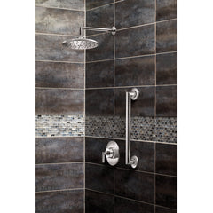 Arris Posi-Temp Tub and Shower Trim Kit with 10-Inch Eco-Performance Rain Shower in Chrome | product photo