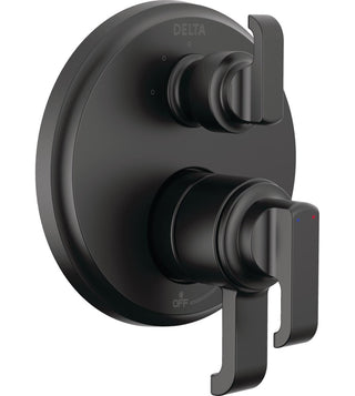 Tetra 17 Series 3-Setting Integrated Diverter Valve Trim Kit, Shower Faucet Diverter Kit in Matte Black