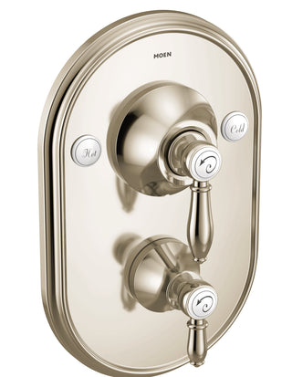 Weymouth Posi-Temp with Built-in 3-Function Transfer Valve Trim Kit in Polished Nickel