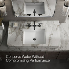 Kohler Purist Widespread Bathroom Faucet with Drain Assembly | product photo