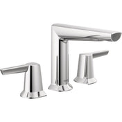 Galeon Widespread Bathroom Faucet with Drain Assembly in Lumicoat Chrome
