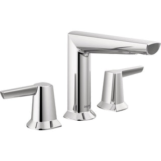 Galeon Widespread Bathroom Faucet with Drain Assembly in Lumicoat Chrome