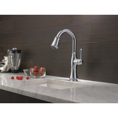 Cassidy™ Bar Faucet with Pull Down Sprayer in Lumicoat Arctic Stainless | product photo