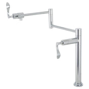Deck Mount Pot Filler Faucet, Century, Two-Handle in Polished Chrome