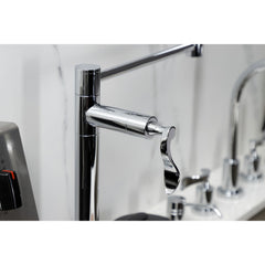 Deck Mount Pot Filler Faucet, Century, Two-Handle in Polished Chrome