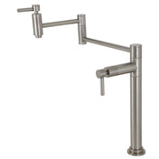 Deck Mount Pot Filler Faucet, Concord, Two-Handle in Brushed Nickel