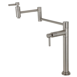 Deck Mount Pot Filler Faucet, Concord, Two-Handle in Brushed Nickel