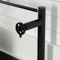 Deck Mount Pot Filler Faucet, Fuller, Two Handle in Matte Black