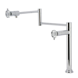 Deck Mount Pot Filler Faucet, Sona, Two-Handle in Polished Chrome