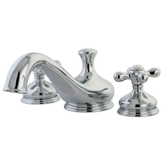 Deck Mount Roman Tub Faucet, Heritage, Two-Handle in Polished Chrome