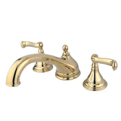Deck Mount Roman Tub Faucet, Royale, Two-Handle in Polished Brass