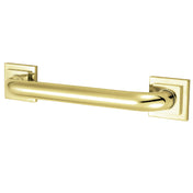 Decorative Grab Bar, Claremont, 24 Inch Length in Polished Brass