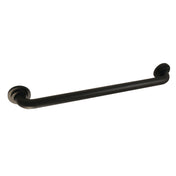 Decorative Grab Bar, Manhattan, 32-Inch Brass in Matte Black