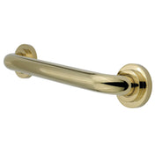 Decorative Grab Bar, Manhattan, 36 Inch in Polished Brass
