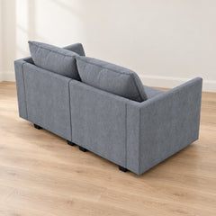 Rear view of the modular loveseat