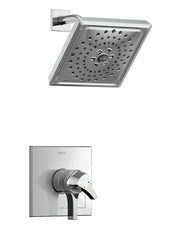 Zura Pressure Balance 17 Series Shower Trim with Single Handle and Monitor in Chrome