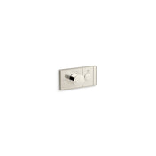 Anthem One-Outlet Thermostatic Valve Control Panel With Recessed Push-Button in Vibrant Polished Nickel
