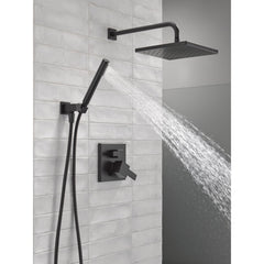 Modern Raincan Tub / Shower System in Matte Black | product photo