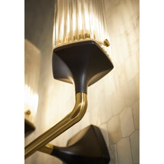 Kohler Occasion 2 - Light Armed Sconce in Gold/Matte Black | product photo