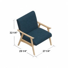 Blue 100% Polyester Natural product with dimensions