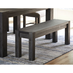 Dining Bench, 49 in Wide, Solid Acacia Wood