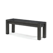 Dining Bench, 49 in Wide, Solid Acacia Wood