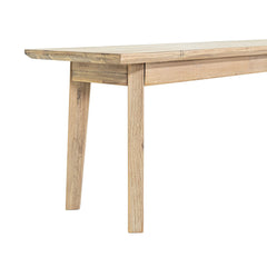 Dining Bench, 67 Inch Solid Acacia Wood with Distressed Finish