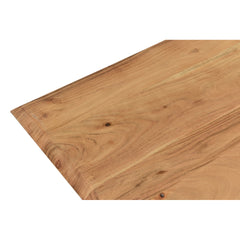 Dining Bench, 70 in Wide, Solid Acacia Wood in Brown