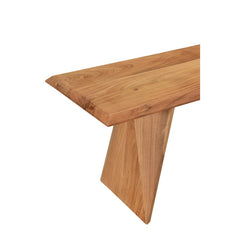 Dining Bench, 70 in Wide, Solid Acacia Wood in Brown