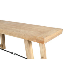 Dining Bench, 72 in Wide, Solid Mango Wood in Heirloom Finish
