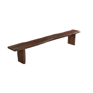 Dining Bench in Solid Acacia Wood, 84 in W, Brown