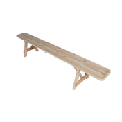 Dining Bench in Solid Cedar, 94 in W, Unfinished