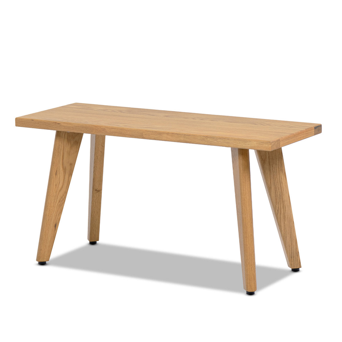 Dining Bench in Solid Red Oak, Natural Brown