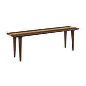 Dining Bench, Solid Bamboo, Seats 2, 55 in Wide