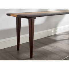 Dining Bench, Solid Bamboo, Seats 2, 55 in Wide