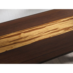 Dining Bench, Solid Bamboo, Seats 2, 55 in Wide