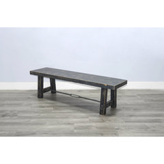 Dining Bench, Solid Mahogany Wood with Black Finish